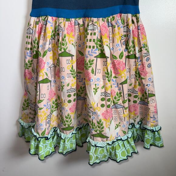 Matilda Jane Cottagecore Floral Ruffle Dress Girls 4 Playful Wonderful Parade - Picture 3 of 9